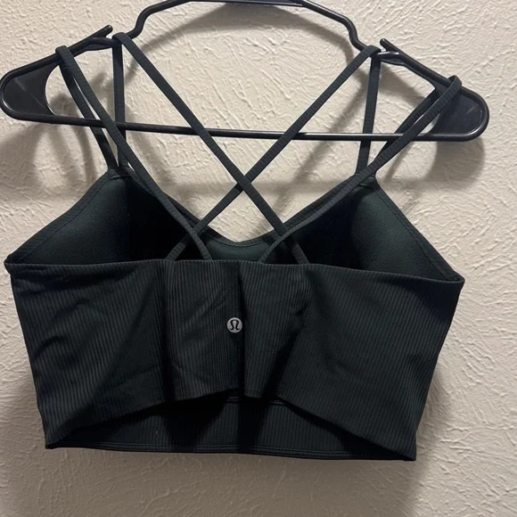 Lululemon Athletica Olive Green Strappy Bra - Picture 2 of 2